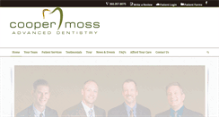 Desktop Screenshot of coopermossdentistry.com